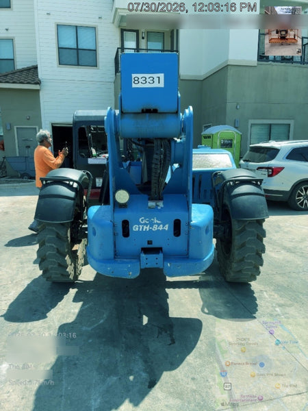 2018 Genie GTH-844 Genie GTH-844D w/Open ROPS, Solid Tires, Work Light/Beacon, 60" Carriage and Forks