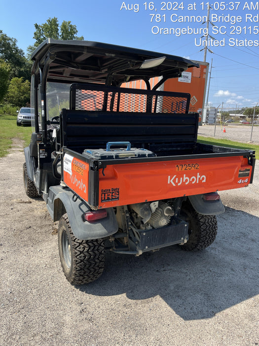 2021 Kubota RTV-X1140W-H Plastic Canopy, Windshield Acrylic Clear, LED Strobe Light, Wire Harness Kit, Back up Alarm