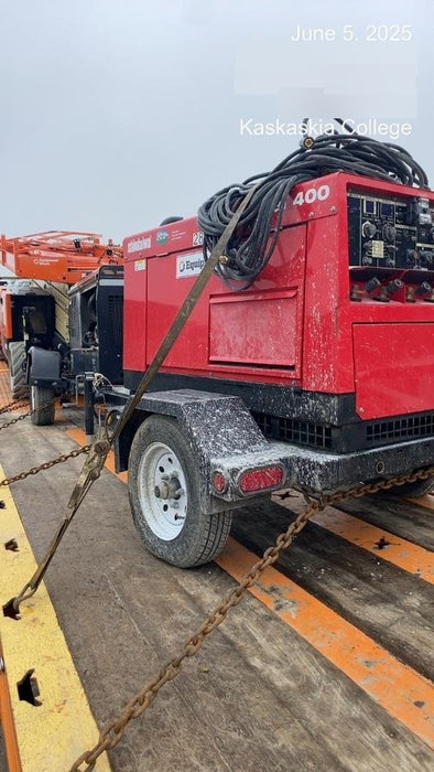 2022 Shindaiwa DGW400MDL Kubota D902 Engine, 23 HP, Dual Op Welder, Wire, Arc, Droop Stick, Tig, and CC Stick Functionality, Simulphase, 3 Phase and 1 Phase Gen Output, Single Axle NB Trlr, Slr Trckl Chrg 12V 12W, Fire Ext