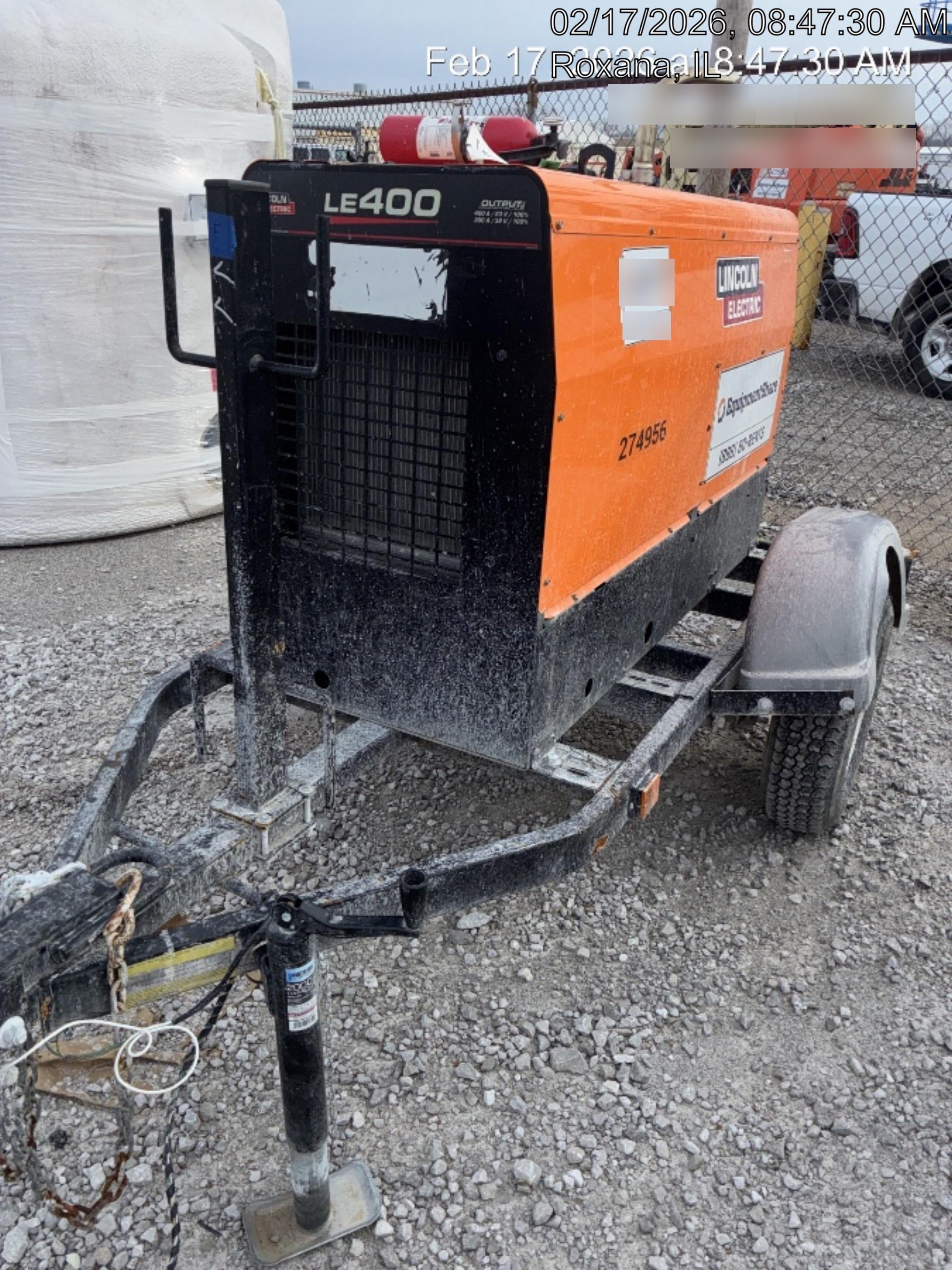 2022 Lincoln Electric LE400 Kubota V1505, Trlr, Cable Rack, Light Kit, ES Decals, T3
