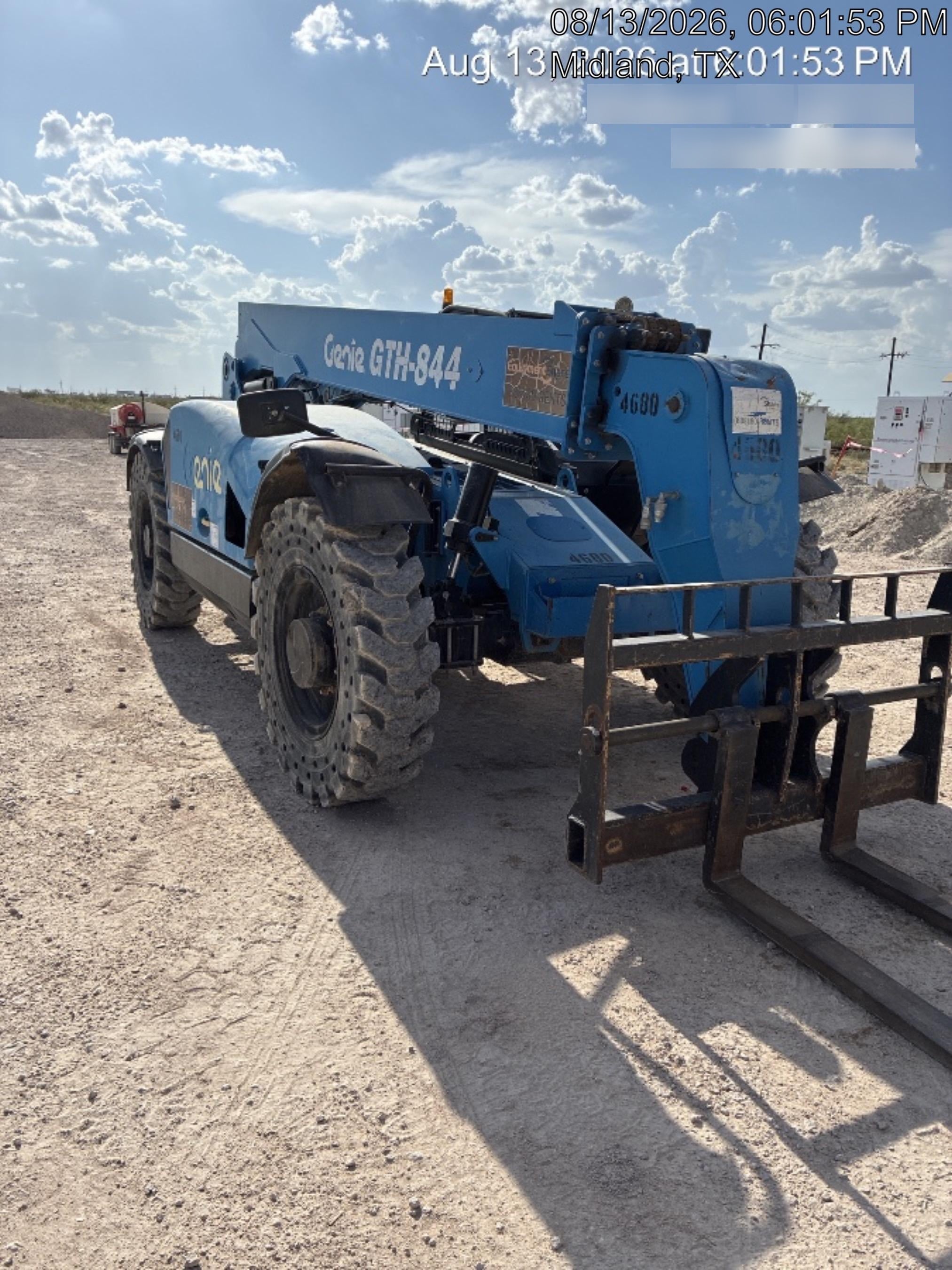2017 Genie GTH-844 Genie GTH 844, Solid Tires, 60" carriage, Open ROPS