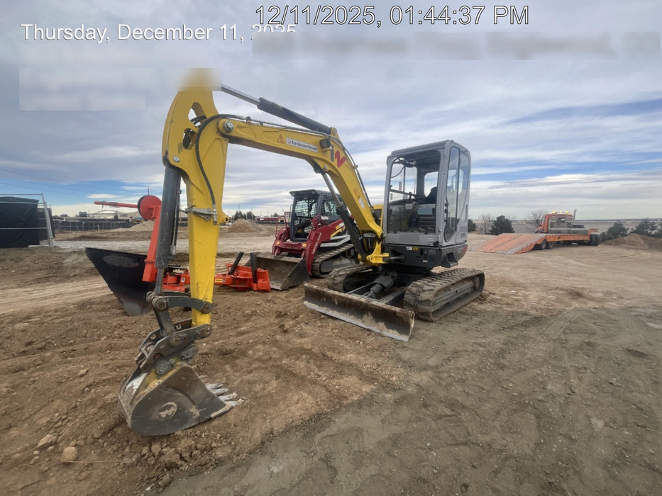 2019 Wacker Neuson EZ53 Wacker Neuson EZ53 Enclosed Cab, Rubber Tracks, Long Dipperstick, T4, VDS, Hydraulic Thumb