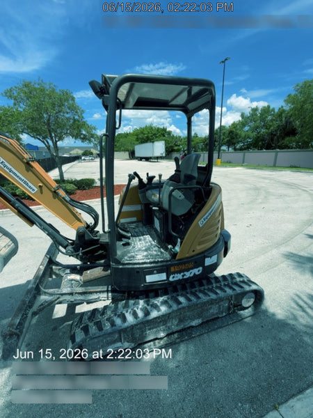 2018 Case CX37C ROPS, LONG ARM, RUBBER TRACKS, AUX HYD