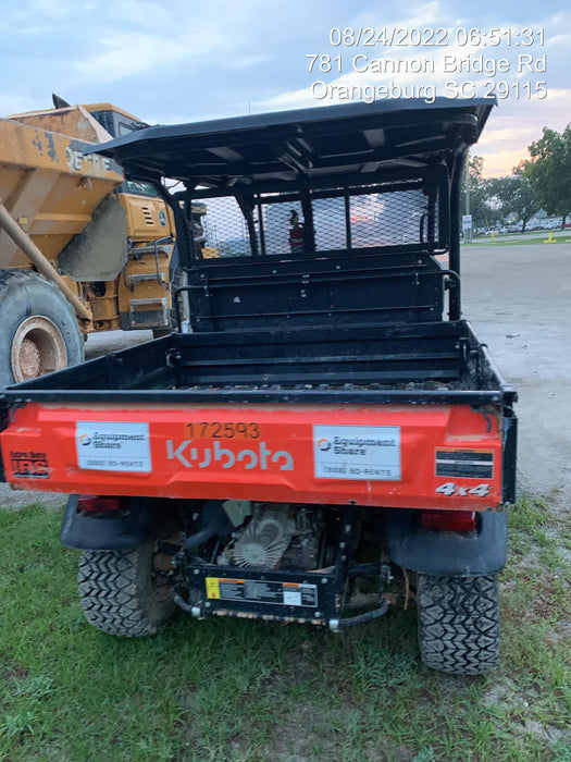 2021 Kubota RTV-X1140W-H Plastic Canopy, Windshield Acrylic Clear, LED Strobe Light, Wire Harness Kit, Back up Alarm