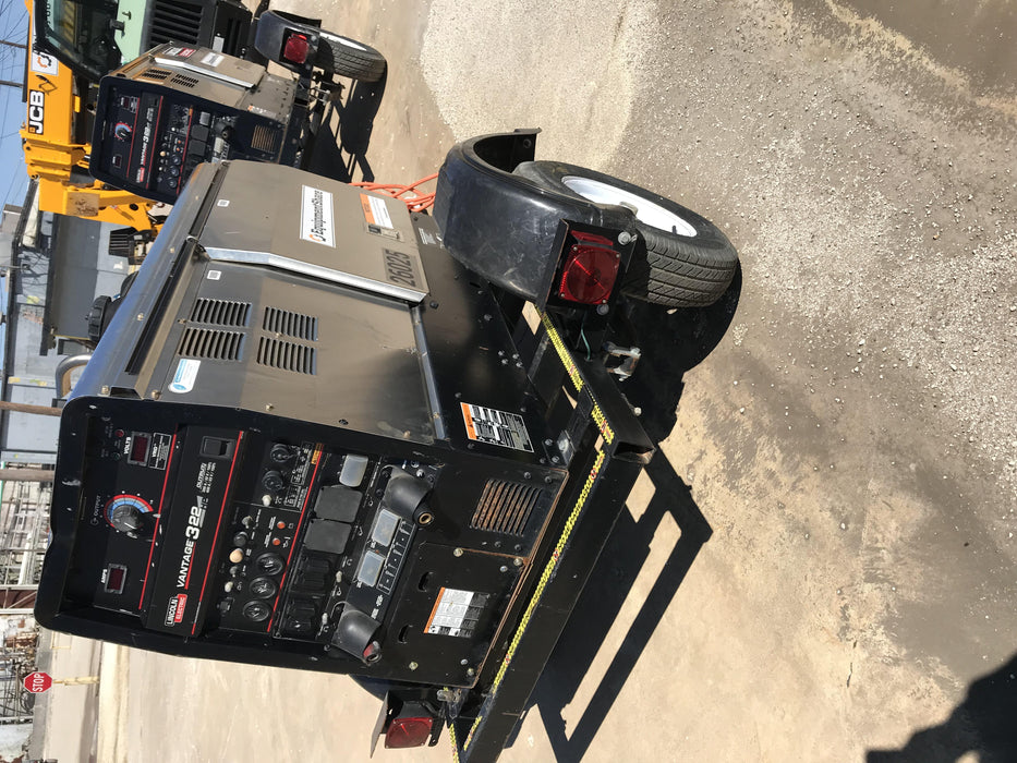 2019 Lincoln Electric Vantage 322 Lincoln Vantage 322 Welder w/Trailer, Light Kit, Cable Rack