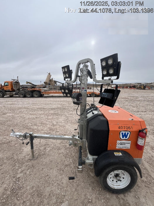 2024 Wanco WLTT-4MM4K Diesel, Deep Sea Controller, Shore Power Plug, Auto Start, (4) 350W LED Floodlights, 4kW Generator, 60 Gal Fuel Tank, 2" Ball, T3