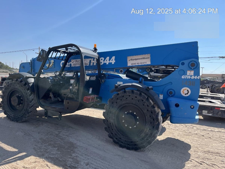 2018 Genie GTH-844 Genie GTH-844 w/Open ROPS, Solid Tires, beacon/work lights, 60" carriage/forks