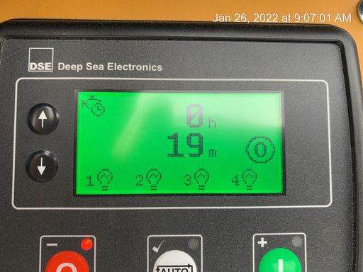 2022 Allmand NLV3GR (4) LED Light Fixture 350W, 23' Vertical Mast, 3kW Prime, Towable, Deep Sea L401, Leveling Jacks, Yanmar T4F 5.8hp