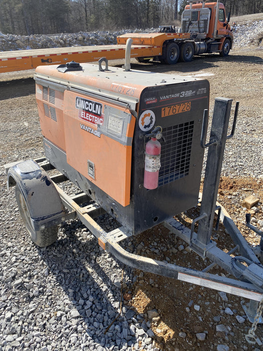 2021 Lincoln Electric Vantage 322 Vantage 322 Ready Pak 3 w/ Decals, ORANGE (includes trailer, cable rack, fender light kit) NO Telematics