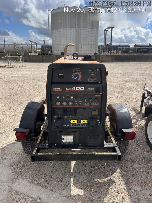 2022 Lincoln Electric LE400 Kubota V1505, Trlr, Cable Rack, Light Kit, ES Decals, T3