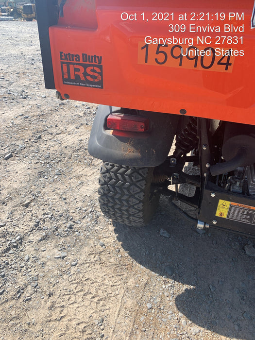 2021 Kubota RTV-X1140W-H Plastic Canopy, Windshield Acrylic Clear, LED Strobe Light, Wire Harness Kit, Back up Alarm