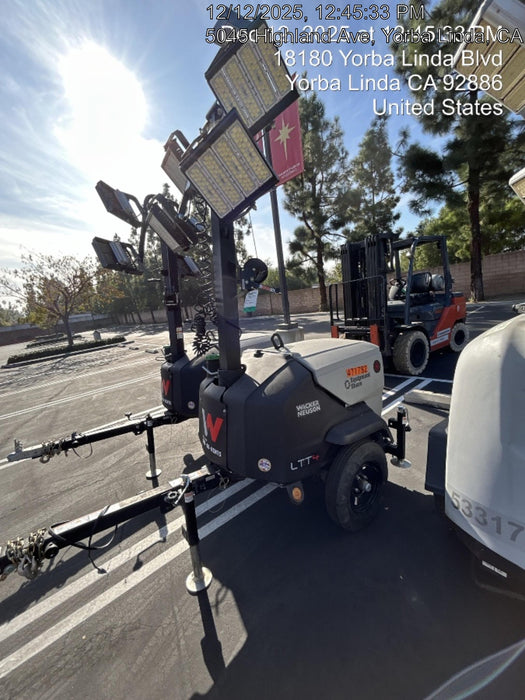 2024 Wacker Neuson LTT4 Diesel, Kohler KDW702, Deep Sea Controller, Auto Start, LED 320W, Bypass Outlet, T3