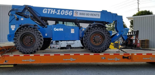 2019 Genie GTH-1056 Cab/Heat/AC, Solid RT Tires, LED Work Lights, Beacon 60" QA Carriage, 60" Forks