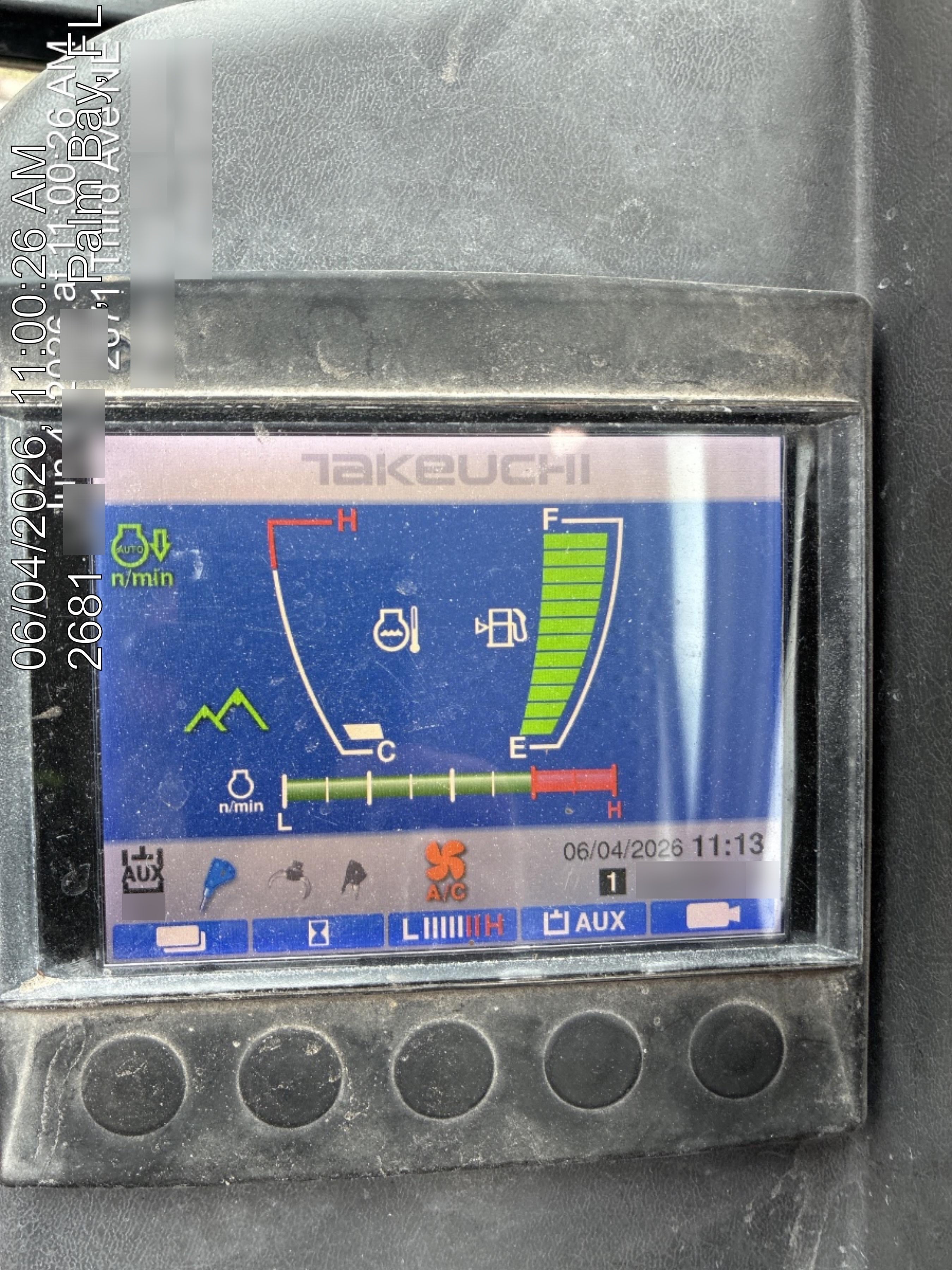 2019 Takeuchi TB290 Cab, AC, Rubber Tracks, Dozer Blade, Travel Alarm, Control Pattern Change Valve, Auxiliary Hydraulics w/18" Quick Coupler Bucket with teeth, 6.2 cu. ft. capacity/24" Quick Coupler Bucket with teeth, 8.6 cu. ft. capacity/36" Quick Coupler Bucket with teeth, 13.4 cu. ft. capacity, Quick Coupler, Hydraulic Thumb Installed