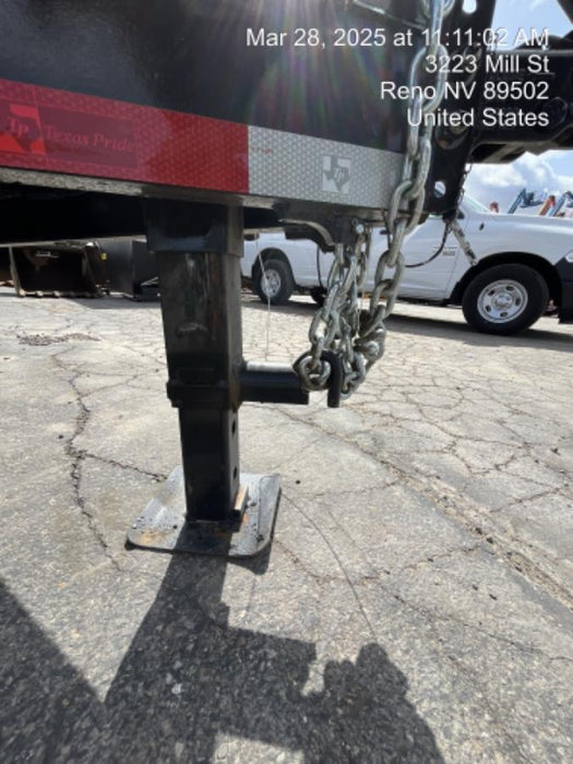 2025 TEXAS PRIDE TRAILERS 21' Lowboy Gravity Tilt Bed 14K Bumper Pull Trailer