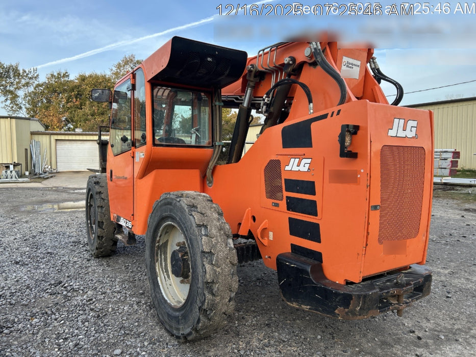 2019 Skytrak 6036 Cab/Heat/Air, Solid Tires, LED Work Lights, Beacon w/50" Carriage, 48" Pallet Forks