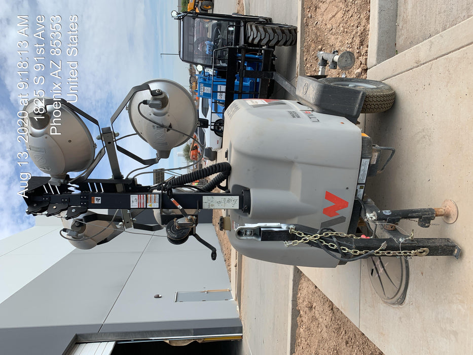 2018 Wacker Neuson LTV6L-MH Wacker Neuson LTV6L Mobile Light Tower w/Fuel Level Sensor Installed