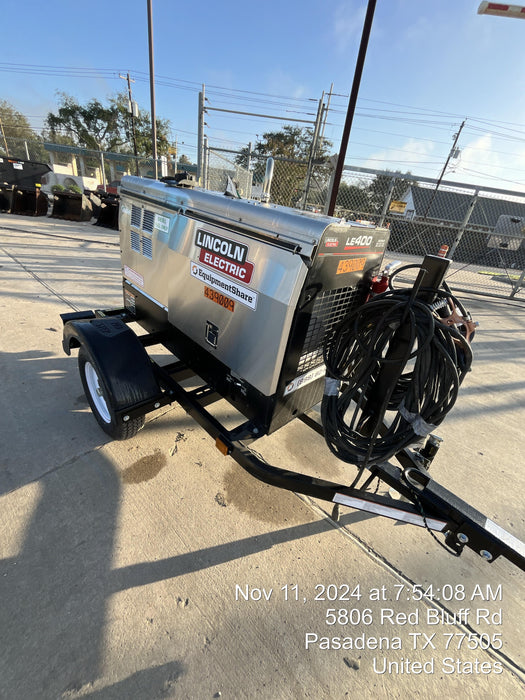 2024 Lincoln Electric LE400 Kubota V1505, Trlr, Cable Rack, Light Kit, ES Decals, T3