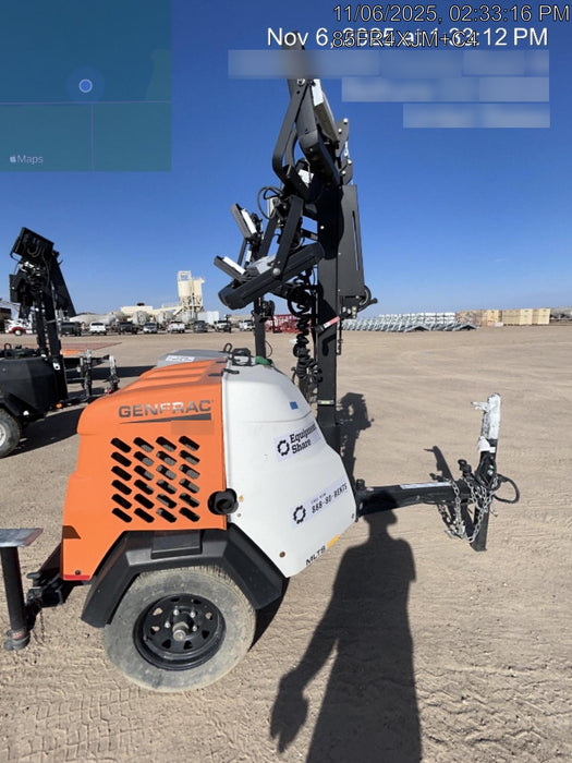 2023 Generac MLT2 Diesel, Flex Switch 120V Input, Powerzone Controller, 
(4) 320W LED Lights, 4kW Generator, 39.9 Gal Fuel Tank, 2" Ball, T3