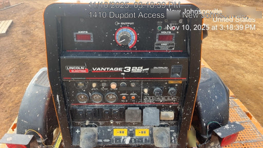 2021 Lincoln Electric Vantage 322 Vantage 322 Ready Pak 3 w/ Decals, ORANGE (includes trailer, cable rack, fender light kit) NO Telematics