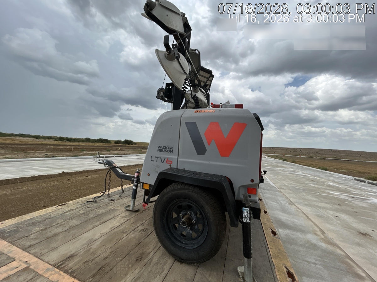 2019 Wacker Neuson LTV6L-MH Mobile Light Tower w/Fuel Level Sensor Installed