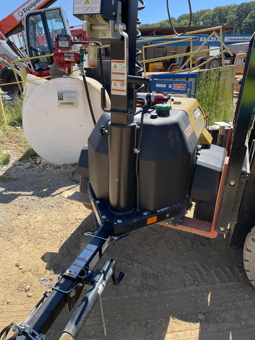 2022 Allmand NLV3GR (4) LED Light Fixture 350W, 23' Vertical Mast, 3kW Prime, Towable, Deep Sea L401, Leveling Jacks, Yanmar T4F 5.8hp