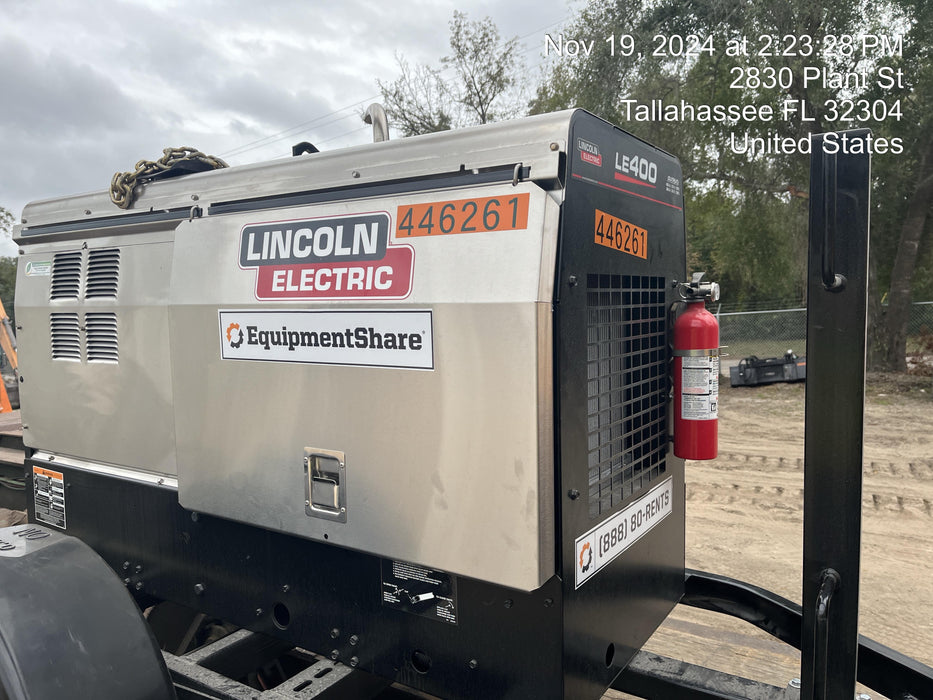 2024 Lincoln Electric LE400 Kubota V1505, Trlr, Cable Rack, Light Kit, ES Decals, T3