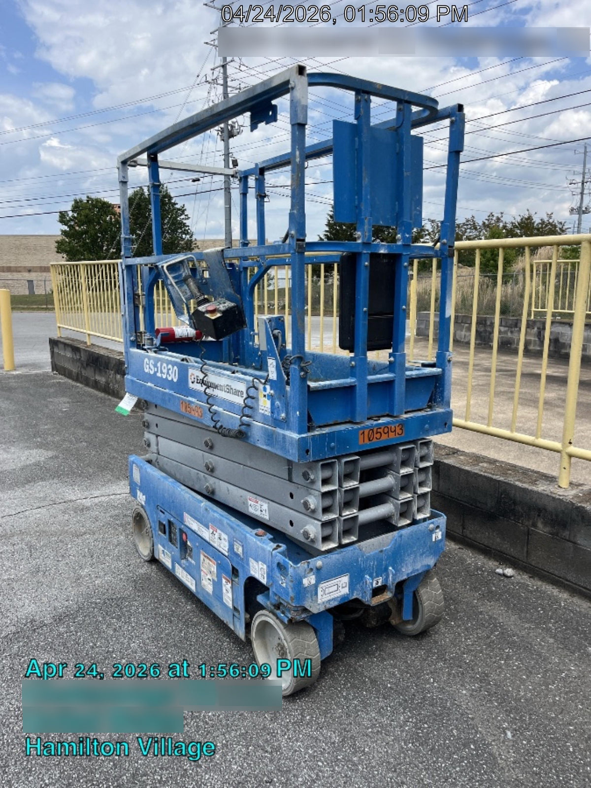 2020 Genie GS-1930 Solid Non Marking Tires, Beacon, Folding rails with half height swing gate