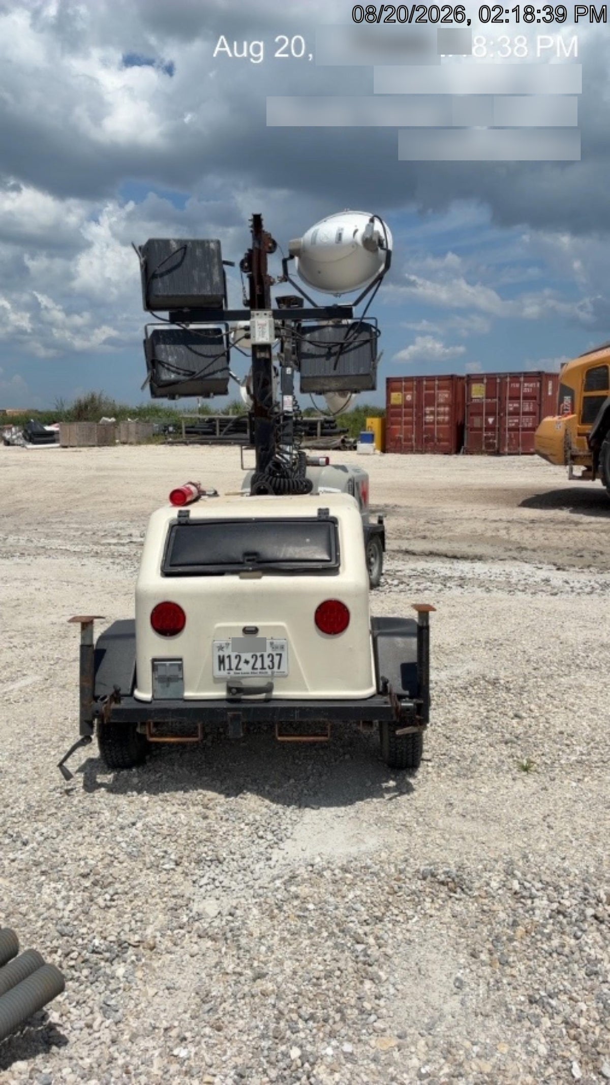 2020 Genie RL4 6kW Light Plant - Metal Halide