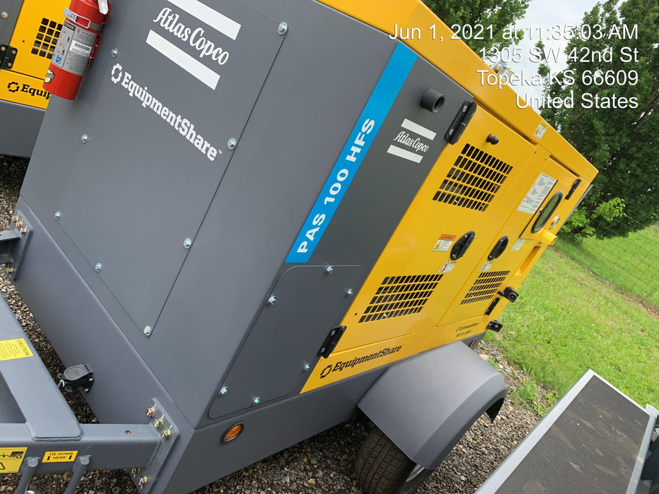 2021 ATLAS COPCO PAS 100 HF CS Enclosed