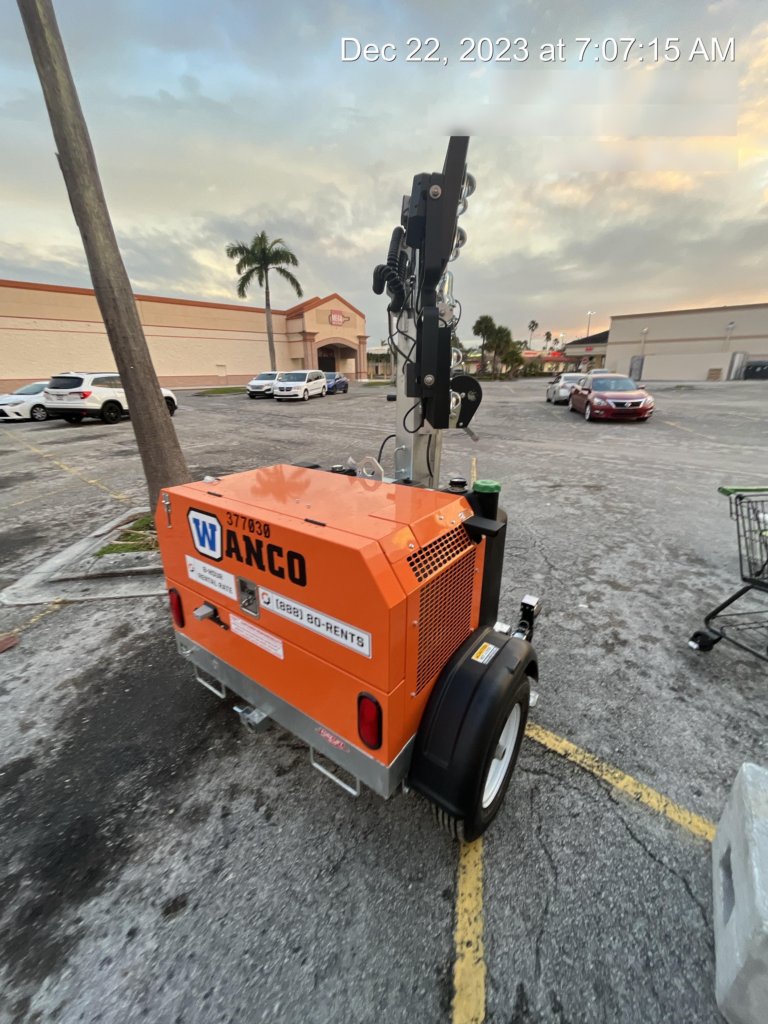 2023 Wanco WLTT-4MM4K Diesel, Deep Sea Controller, Shore Power Plug, Auto Start, (4) 350W LED Floodlights, 4kW Generator, 60 Gal Fuel Tank, 2" Ball, T3