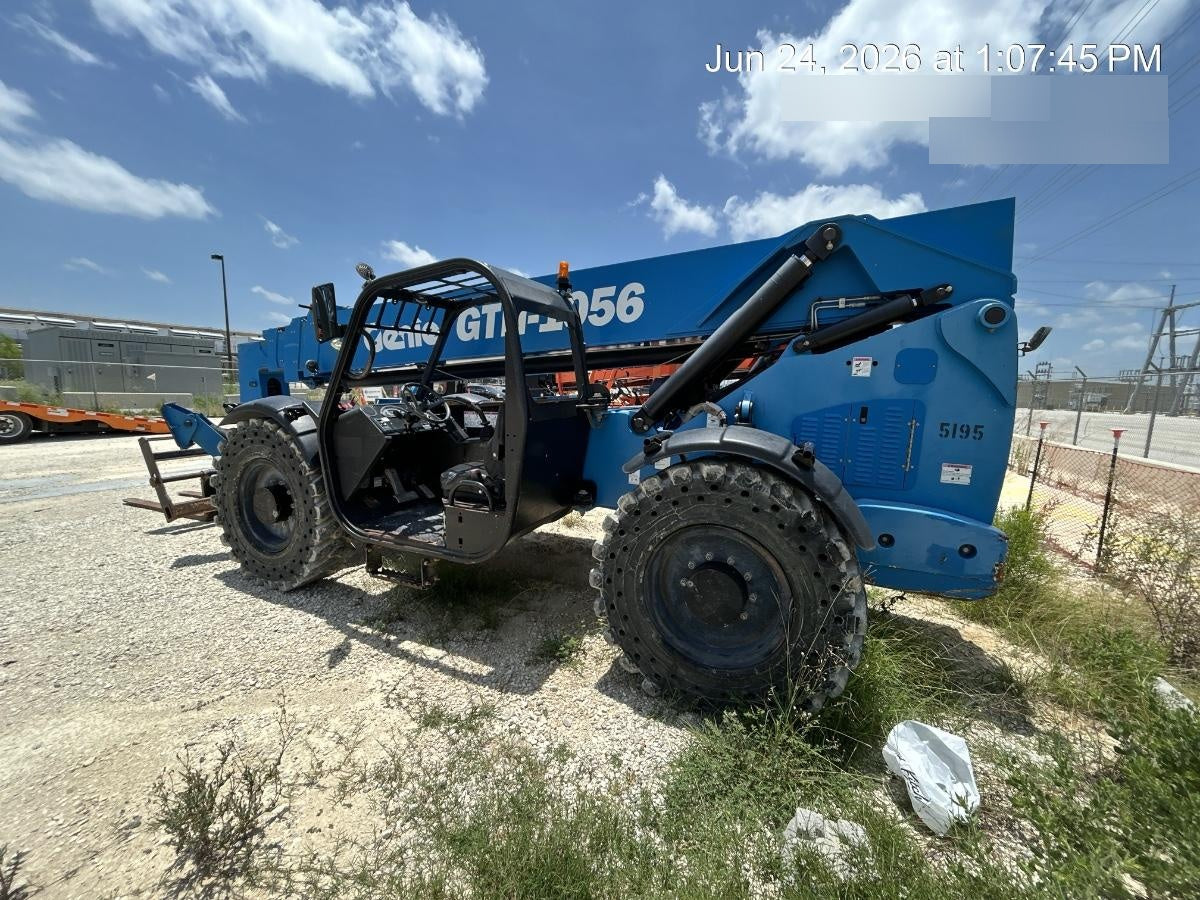2017 Genie GTH-1056 Genie GTH1056, Solid Tires, 60" carriage, Open ROPS