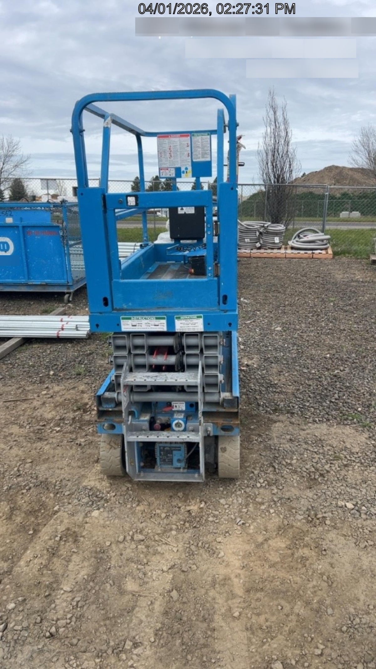 2019 Genie GS-1930 Half Height Swing Gate, 800W Inverter