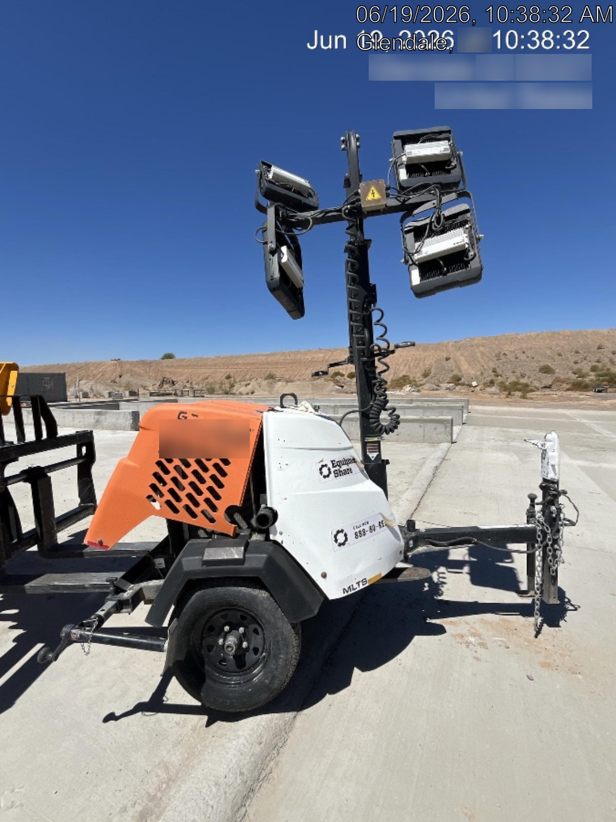 2023 Generac MLT2 Diesel, Flex Switch 120V Input, Powerzone Controller, 
(4) 320W LED Lights, 4kW Generator, 39.9 Gal Fuel Tank, 2" Ball, T3