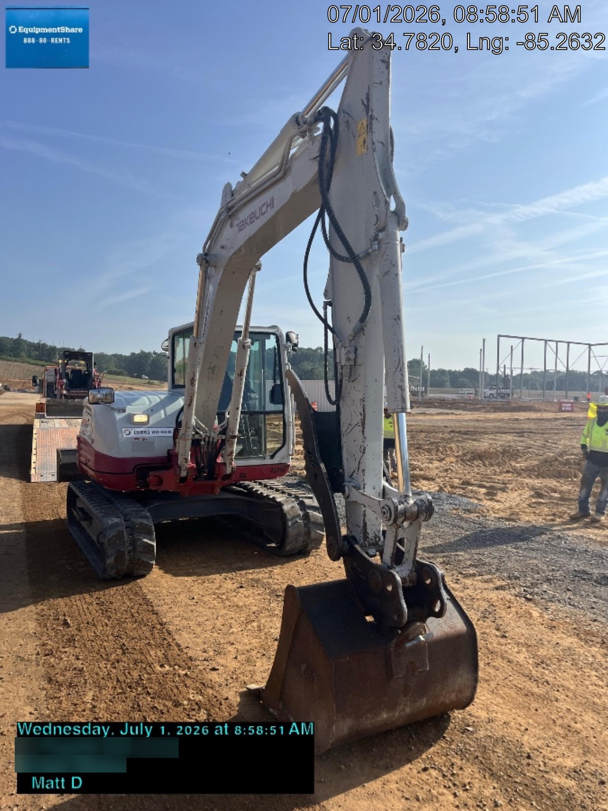 2019 Takeuchi TB290 Takeuchi TB290 Cab/Heat/AC w/Rubber Tracks, Auxiliary Hydraulics, Dozer Blade, Manual QC, 18/24/36" Buckets, Hydraulic Thumb Installed