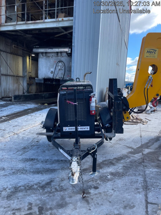 2019 Lincoln Electric Vantage 322 Welder Ready-Pak 3, Two wheel trailer, Fender and Light kit, Cable Rack