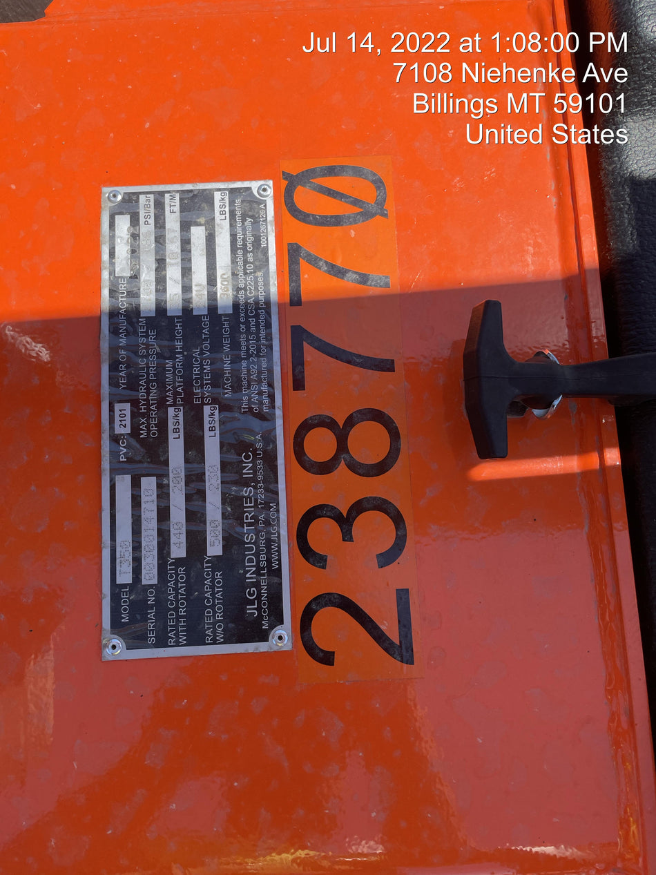 2022 JLG T350