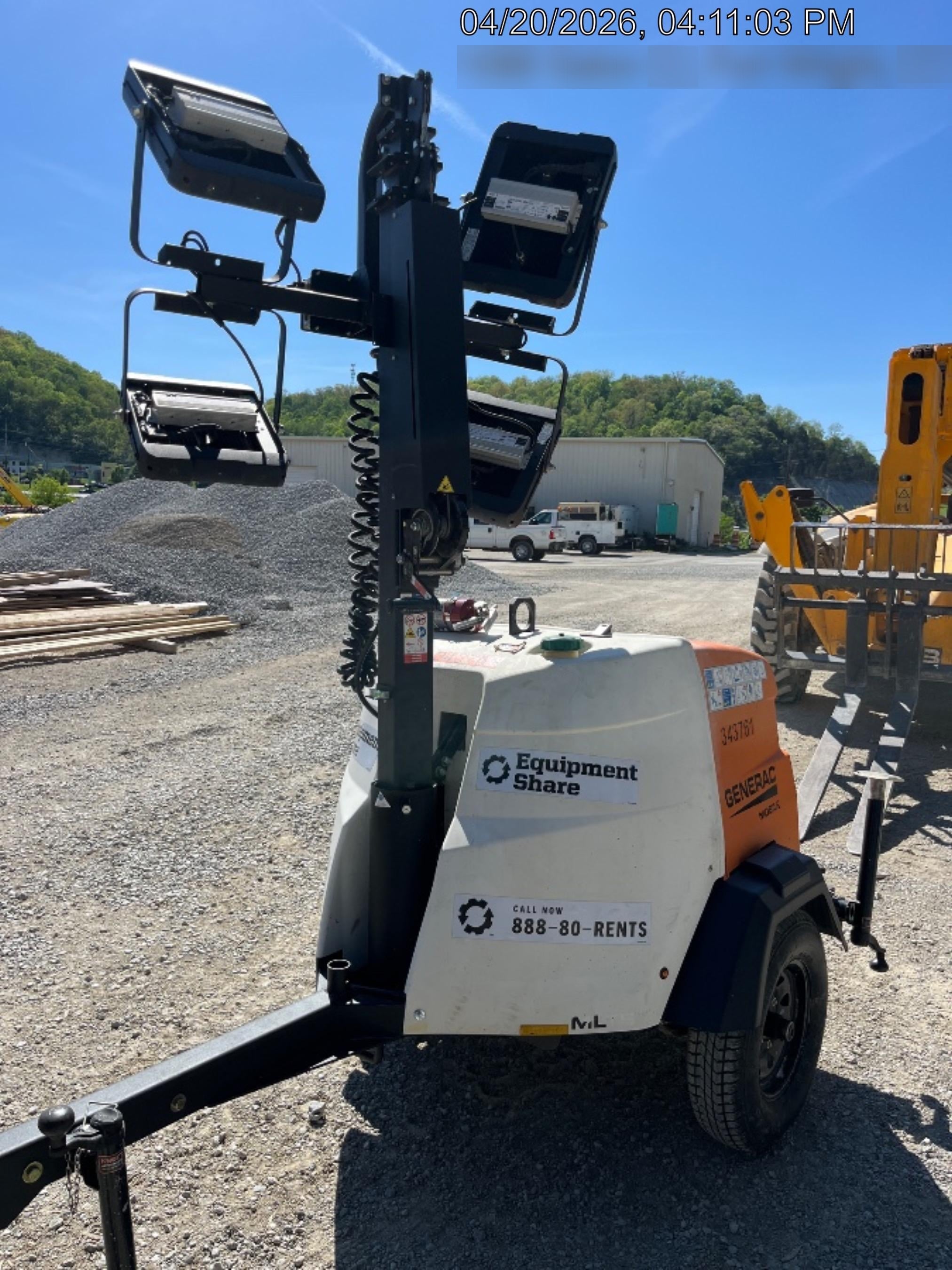 2023 Generac MLT2 Diesel, Flex Switch 120V Input, Powerzone Controller, (4) 320W LED Lights, 4kW Generator, 39.9 Gal Fuel Tank, 2" Ball, T3