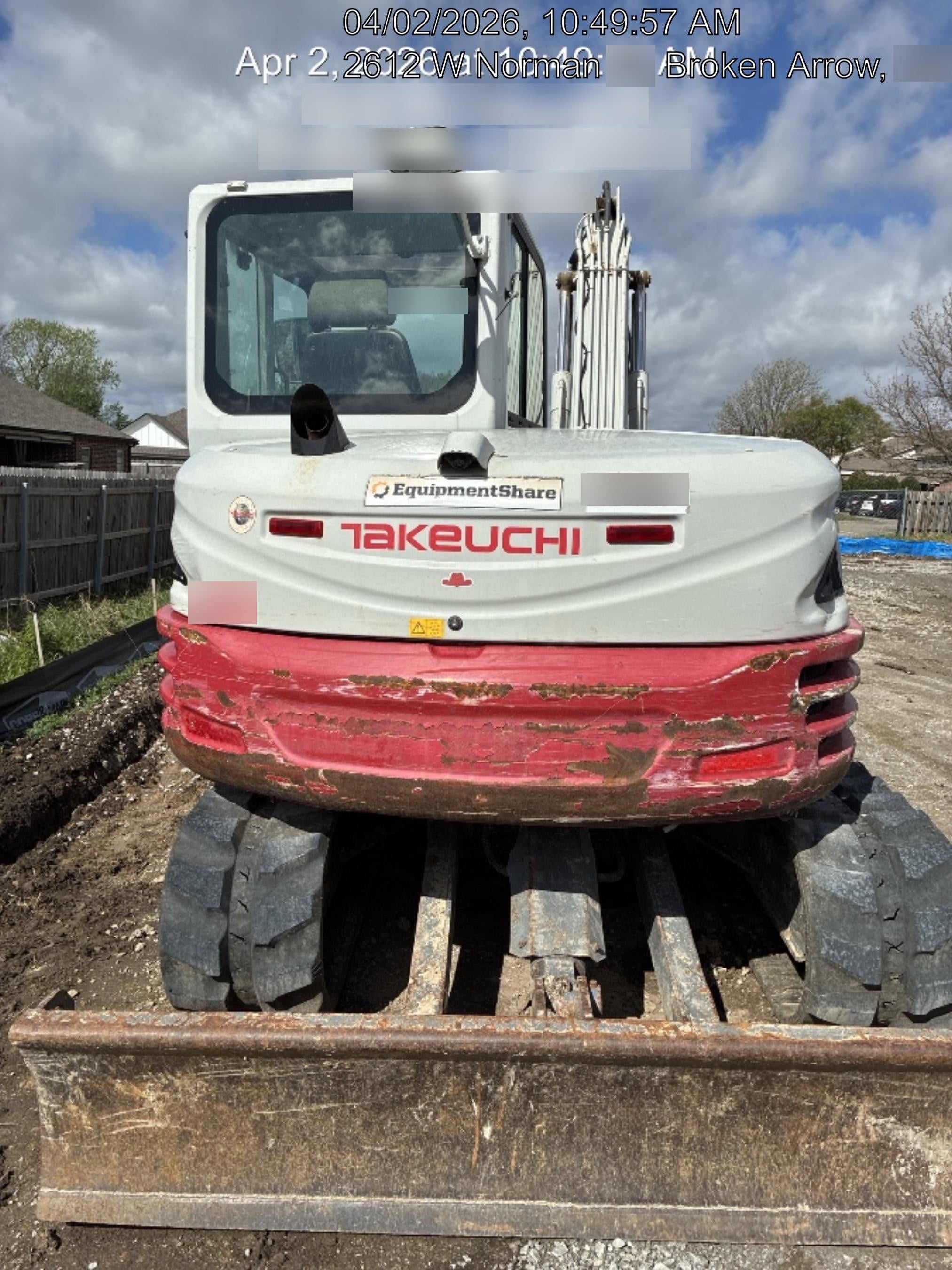 2019 Takeuchi TB290 Cab/Heat/AC Rubber tracks, Dozer blade, Travel alarm, Auxiliary hydraulics w/Manual QC, Hydraulic thumb, 18", 24", and 36" Buckets