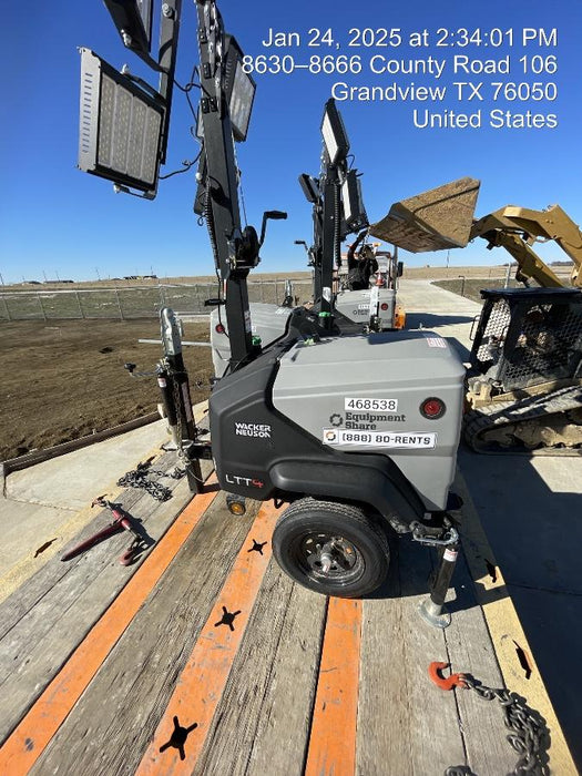 2024 Wacker Neuson LTT4 Diesel, Kohler KDW702, Deep Sea Controller, Auto Start, LED 320W, Bypass Outlet, T3