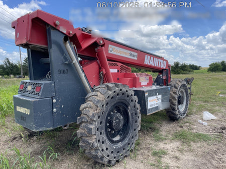 2018 Manitou MTA10055 Manitou MTA 10055 w/Cab/Heat/AC, Work Lights/Strobe, Aux Hyd, Solid Tires, Lift Hook, 66" Carriage, 60" Forks