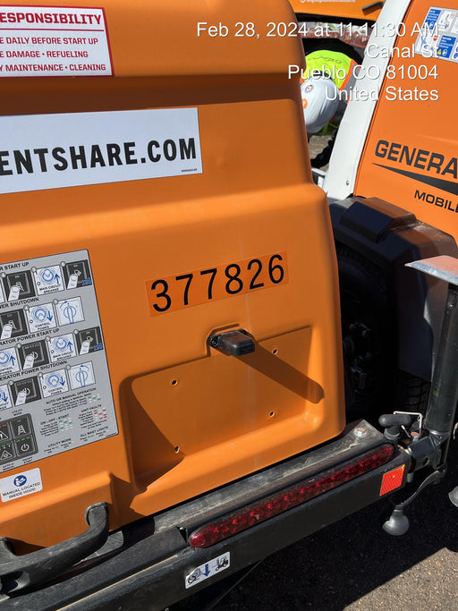 2023 Generac MLT2 Diesel, Flex Switch 120V Input, Powerzone Controller, 
(4) 320W LED Lights, 4kW Generator, 39.9 Gal Fuel Tank, 2" Ball, T3