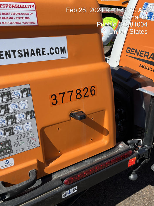 2023 Generac MLT2 Diesel, Flex Switch 120V Input, Powerzone Controller, 
(4) 320W LED Lights, 4kW Generator, 39.9 Gal Fuel Tank, 2" Ball, T3