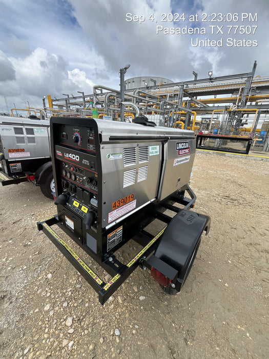 2024 Lincoln Electric LE400 Kubota V1505, Trlr, Cable Rack, Light Kit, ES Decals, T3