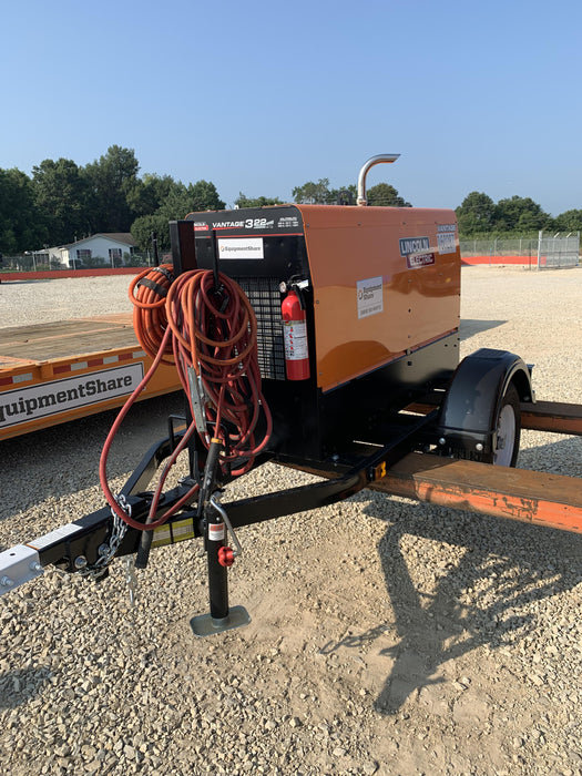 2021 Lincoln Electric Vantage 322 Vantage 322 Ready Pak 3 w/ Decals, ORANGE (includes trailer, cable rack, fender light kit) NO Telematics