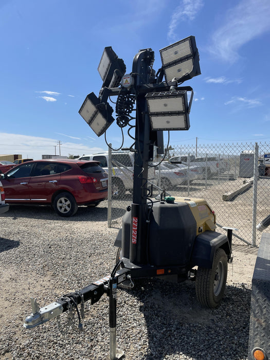 2022 Allmand NLV3GR (4) LED Light Fixture 350W, 23' Vertical Mast, 3kW Prime, Towable, ES Decals, T3