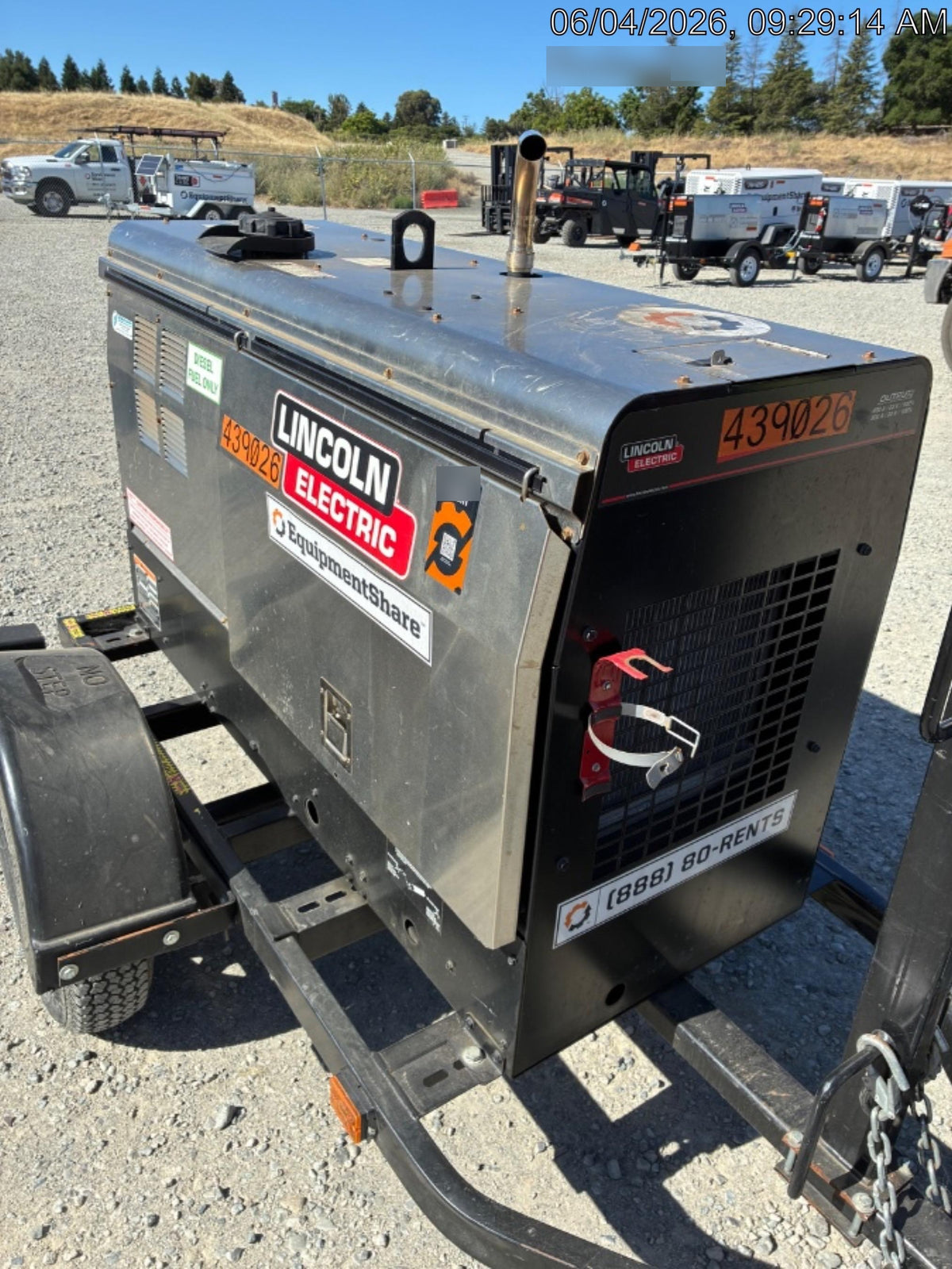 2024 Lincoln Electric LE400 Kubota V1505, Trlr, Cable Rack, Light Kit, ES Decals, T3