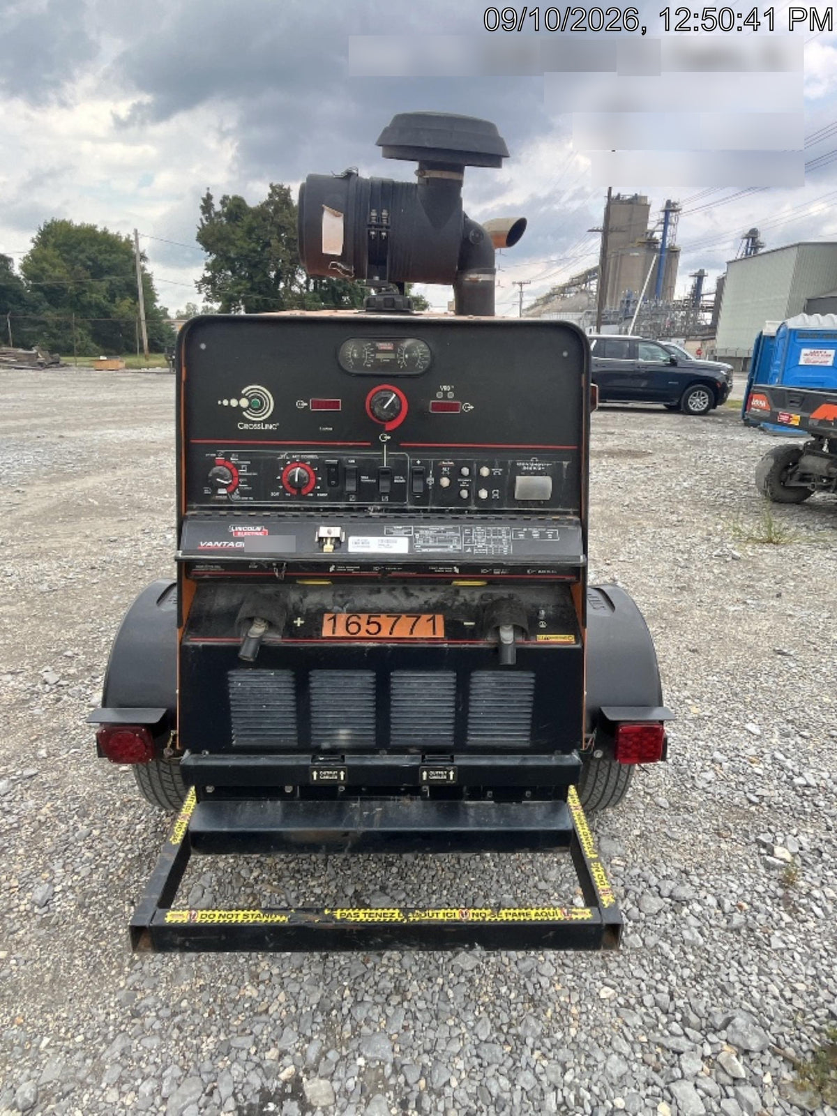 2021 Lincoln Electric Vantage 549X Ready Pak 3, ORANGE (includes trailer, cable rack, fender light kit)