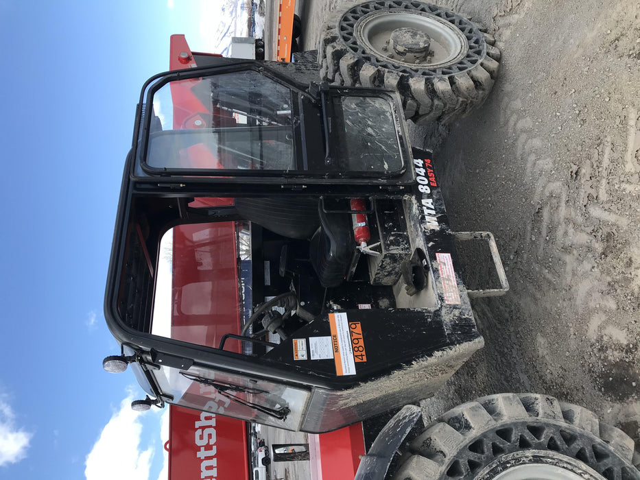 2020 Manitou MTA8044 74hp T4F, Cab/Heat/Air, Cab and Boom LED work lights, Auxiliary Hydraulics, Solid Tires, Amber strobe, Lift Hook w/66" Carriage, 60" Forks