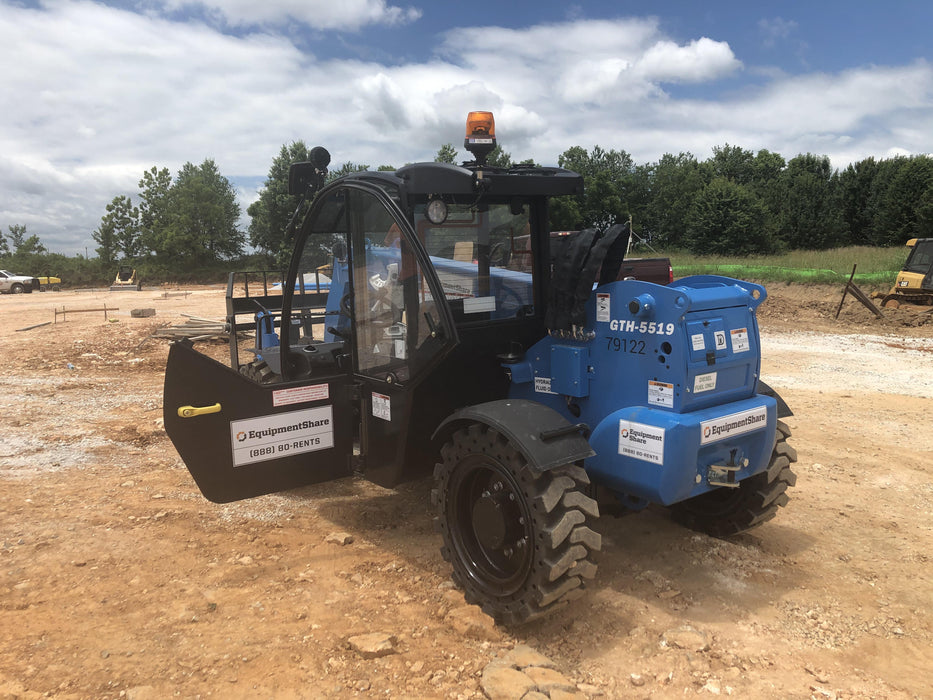 2020 Genie GTH-5519 Cab/Heat/Air, Solid Tires, Work Lights, Beacon, Aux Hydraulics, Back up Alarm